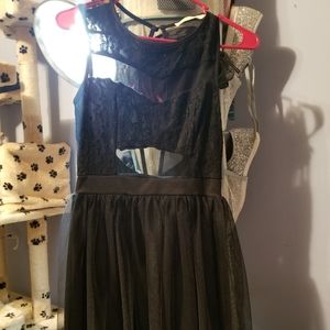 Black cutout dress